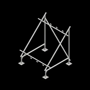 Опорная конструкция для установки солнечной панели/коллектора TECHNORAPTOR STEELFOOT | KM-TR-STF-SSfSPI-C | КМ - профиль