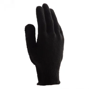 Перчатки трикотажные хлопкоэфирные плюшевые, ПВХ точка, 7 класс,