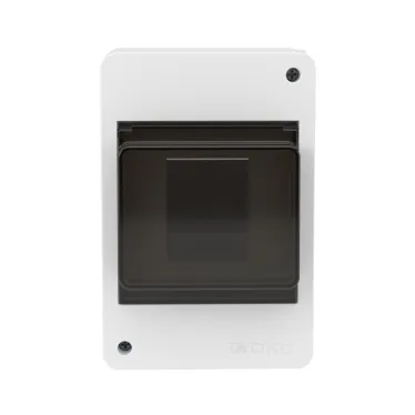 Щиток 4 мод настенный FRAME, белый, с тонированной дверцей | F04W0WD | DKC