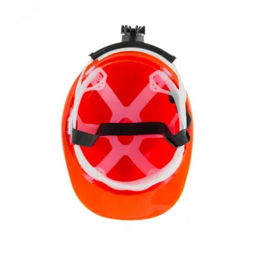Каска защитная с храповым механизмом, модель Европласт (К-03) , оранжевая