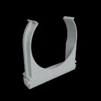                  Крепеж-клипса для пластиковых труб D50 мм, серая (упак. 20 шт) | KM-KK-50 | КМ - профиль
               