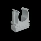 Крепеж-клипса для пластиковых труб D16 мм, серая (упак. 100 шт) | KM-KK-16 | КМ - профиль