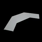                  Крышка лестничного горизонтального угла 90 гр. 700 мм HD | KLGL90-700 HD | КМ - профиль
               