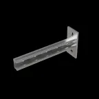 Страт-консоль одиночная усиленная развернутая 41х21 L200 s:2,5 мм | KSSUR21-200 | КМ - профиль