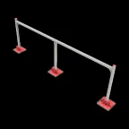 Опорная конструкция для гор. прямоуг. воздуховодов  TECHNORAPTOR LIGHTFOOT 3000х1000 HD | KM-TR-LTF-SSHRAD-3000-1000 HD | КМ - профиль