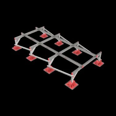 Опорная конструкция для установки оборудования TECHNORAPTOR LIGHTFOOT 1500х3000 тип 2 | KM-TR-LTF-SSEI-1500-3000-2 | КМ - профиль