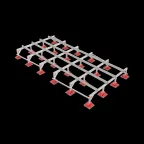 Опорная конструкция для установки оборудования TECHNORAPTOR LIGHTFOOT 2500х5000 HD | KM-TR-LTF-SSEI-2500-5000 HD | КМ - профиль