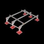 Опорная конструкция для установки оборудования TECHNORAPTOR LIGHTFOOT 2000х1500 тип 1 HD | KM-TR-LTF-SSEI-2000-1500-1 HD | КМ - профиль