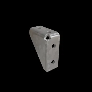 Угловой соединитель усиленный (4 отверстия) s:6 мм HD | USGS4-6 HD | КМ - профиль