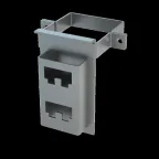 Комплект крепления к опоре 80х80 s:2,5 мм HD | KMZ80-80-2.5 HD | КМ - профиль