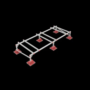 Опорная конструкция для установки оборудования TECHNORAPTOR LIGHTFOOT 3000х1200 тип 2 HD | KM-TR-LTF-SSEI-3000-1200-2 HD | КМ - профиль
