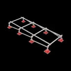 Опорная конструкция для установки оборудования TECHNORAPTOR LIGHTFOOT 1500х4000 тип 1 HD | KM-TR-LTF-SSEI-1500-4000-1 HD | КМ - профиль