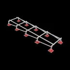 Опорная конструкция для установки оборудования TECHNORAPTOR LIGHTFOOT 1200х5000 тип 2 HD | KM-TR-LTF-SSEI-1200-5000-2 HD | КМ - профиль