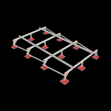 Опорная конструкция для установки оборудования TECHNORAPTOR LIGHTFOOT 2500х4000 HD | KM-TR-LTF-SSEI-2500-4000 HD | КМ - профиль