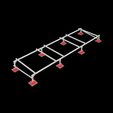Опорная конструкция для установки оборудования TECHNORAPTOR LIGHTFOOT 5000х1500 HD | KM-TR-LTF-SSEI-5000-1500 HD | КМ - профиль