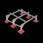 Опорная конструкция для установки оборудования TECHNORAPTOR LIGHTFOOT 1500х1500 тип 3 HD | KM-TR-LTF-SSEI-1500-1500-3 HD | КМ - профиль