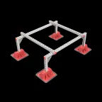 Опорная конструкция для установки оборудования TECHNORAPTOR LIGHTFOOT 1200х1000 HD | KM-TR-LTF-SSEI-1200-1000 HD | КМ - профиль