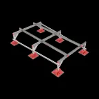 Опорная конструкция для установки оборудования TECHNORAPTOR LIGHTFOOT 1500х2500 | KM-TR-LTF-SSEI-1500-2500 | КМ - профиль