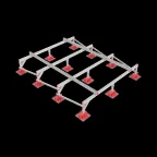 Опорная конструкция для установки оборудования TECHNORAPTOR LIGHTFOOT 2500х3000 тип 2 | KM-TR-LTF-SSEI-2500-3000-2 | КМ - профиль