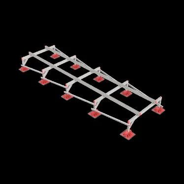 Опорная конструкция для установки оборудования TECHNORAPTOR LIGHTFOOT 1500х5000 | KM-TR-LTF-SSEI-1500-5000 | КМ - профиль