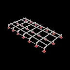 Опорная конструкция для установки оборудования TECHNORAPTOR LIGHTFOOT 3000х6000 тип 1 | KM-TR-LTF-SSEI-3000-6000-1 | КМ - профиль