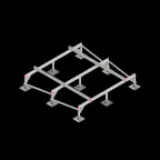 Опорная конструкция для установки оборудования TECHNORAPTOR STEELFOOT 2500х2500 HD | KM-TR-STF-SSEI-2500-2500 HD | КМ - профиль