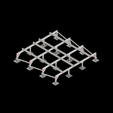 Опорная конструкция для установки оборудования TECHNORAPTOR STEELFOOT 3000х3000 HD | KM-TR-STF-SSEI-3000-3000 HD | КМ - профиль
