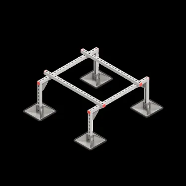 Опорная конструкция для установки оборудования TECHNORAPTOR STEELFOOT 1000х1000 HD | KM-TR-STF-SSEI-1000-1000 HD | КМ - профиль