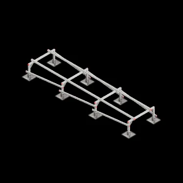 Опорная конструкция для установки оборудования TECHNORAPTOR STEELFOOT 1000х4000 HD | KM-TR-STF-SSEI-1000-4000 HD | КМ - профиль