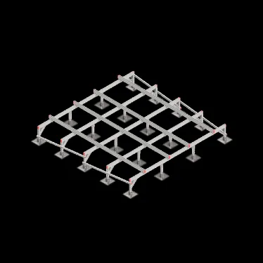 Опорная конструкция для установки оборудования TECHNORAPTOR STEELFOOT 3500х3500 | KM-TR-STF-SSEI-3500-3500 | КМ - профиль