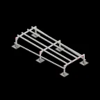 Опорная конструкция для установки оборудования TECHNORAPTOR STEELFOOT 1200х3000 тип 2 HD | KM-TR-STF-SSEI-1200-3000-2 HD | КМ - профиль