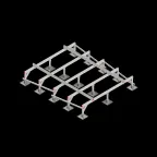 Опорная конструкция для установки оборудования TECHNORAPTOR STEELFOOT 2500х3000 тип 3 | KM-TR-STF-SSEI-2500-3000-3 | КМ - профиль