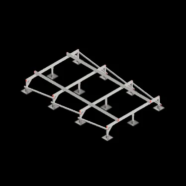 Опорная конструкция для установки оборудования TECHNORAPTOR STEELFOOT 2500х4000 | KM-TR-STF-SSEI-2500-4000 | КМ - профиль