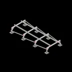 Опорная конструкция для установки оборудования TECHNORAPTOR STEELFOOT 1500х4000 тип 2 | KM-TR-STF-SSEI-1500-4000-2 | КМ - профиль