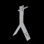                  Коньковый держатель зажимной для прутка D 5-8 мм H80 мм INOX304
               