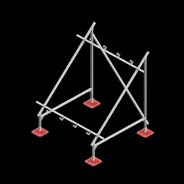 Опорная конструкция для установки солнечной панели/коллектора TECHNORAPTOR FOOT HD | KM-TR-F-SSfSPI-C HD | КМ - профиль