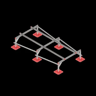 Опорная конструкция для установки оборудования TECHNORAPTOR FOOT 1500х3000 тип 1 HD | KM-TR-F-SSEI-1500-3000-1 HD | КМ - профиль