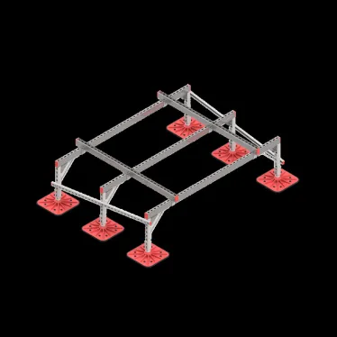 Опорная конструкция для установки оборудования TECHNORAPTOR FOOT 2000х1500 тип 1 HD | KM-TR-F-SSEI-2000-1500-1 HD | КМ - профиль