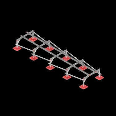 Опорная конструкция для установки оборудования TECHNORAPTOR FOOT 1200х5000 тип 1 HD | KM-TR-F-SSEI-1200-5000-1 HD | КМ - профиль