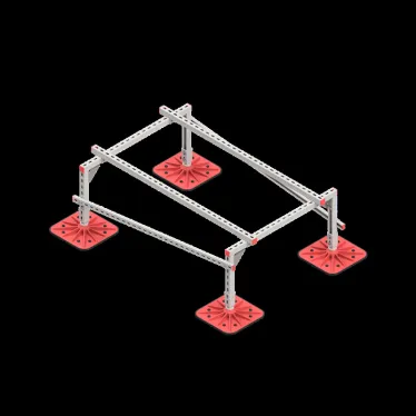 Опорная конструкция для установки оборудования TECHNORAPTOR FOOT 1000х1500 | KM-TR-F-SSEI-1000-1500 | КМ - профиль