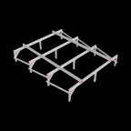 Опорная конструкция для установки оборудования TECHNORAPTOR 2500х3000 тип 2 HD | KM-TR-SSEI-2500-3000-2 HD | КМ - профиль