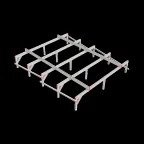 Опорная конструкция для установки оборудования TECHNORAPTOR 2500х3000 тип 3 HD | KM-TR-SSEI-2500-3000-3 HD | КМ - профиль