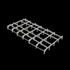 Опорная конструкция для установки оборудования TECHNORAPTOR 3000х6000 тип 2 | KM-TR-SSEI-3000-6000-2 | КМ - профиль