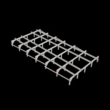 Опорная конструкция для установки оборудования TECHNORAPTOR 3000х6000 тип 2 | KM-TR-SSEI-3000-6000-2 | КМ - профиль