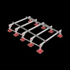 Опорная конструкция для установки оборудования TECHNORAPTOR LIGHTFOOT 2000х3000 тип 2 | KM-TR-LTF-SSEI-2000-3000-2 | КМ - профиль