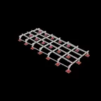 Опорная конструкция для установки оборудования TECHNORAPTOR LIGHTFOOT 2500х6000 | KM-TR-LTF-SSEI-2500-6000 | КМ - профиль