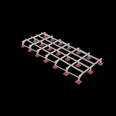 Опорная конструкция для установки оборудования TECHNORAPTOR LIGHTFOOT 2500х6000 | KM-TR-LTF-SSEI-2500-6000 | КМ - профиль