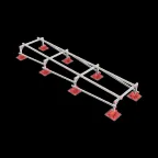 Опорная конструкция для установки оборудования TECHNORAPTOR LIGHTFOOT 1000х4000 | KM-TR-LTF-SSEI-1000-4000 | КМ - профиль