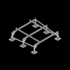 Опорная конструкция для установки оборудования TECHNORAPTOR STEELFOOT 1800х1800 HD | KM-TR-STF-SSEI-1800-1800 HD | КМ - профиль