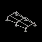 Опорная конструкция для установки оборудования TECHNORAPTOR STEELFOOT 1500х3000 тип 1 HD | KM-TR-STF-SSEI-1500-3000-1 HD | КМ - профиль